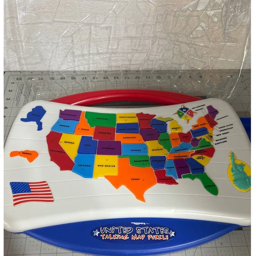 Tek Nek United States Talking Map Puzzle Educational Geography Toy Kids